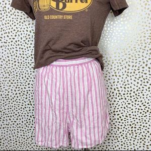 Universal Thread Pink Striped Linen Shorts